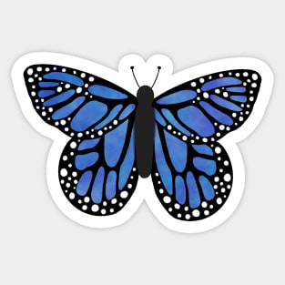 Purple blue butterfly Sticker